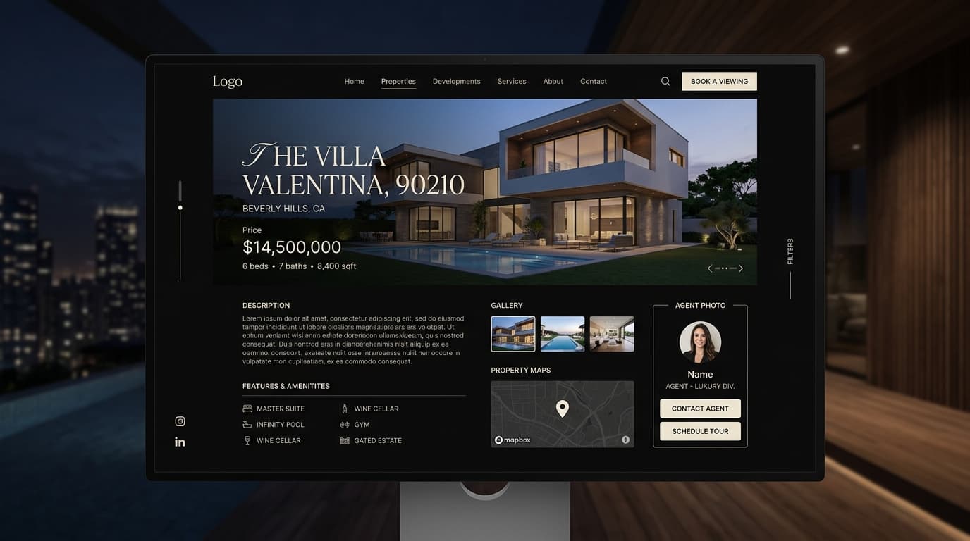 Mockup de AUREA Living