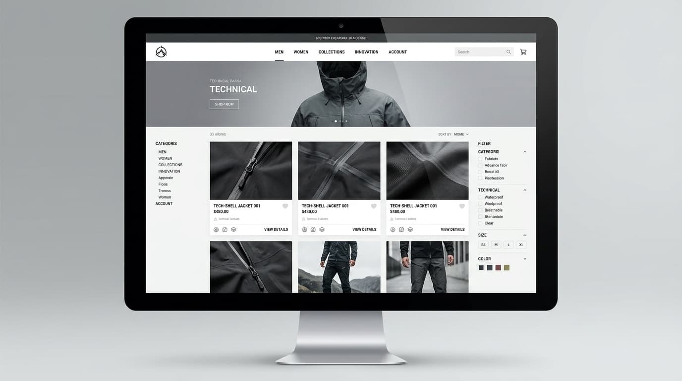 Mockup de Northline Commerce